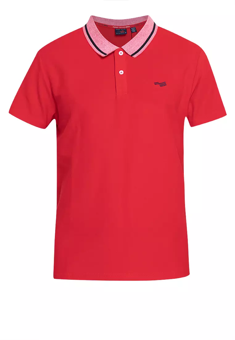 Open Chest Knit Pea Polo Shirt