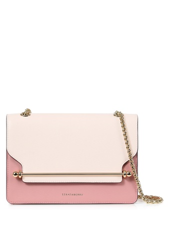Strathberry pink EAST/WEST CROSSBODY - SOFT PINK/ CALEDONIAN PINK 16F62ACE7C579CGS_1