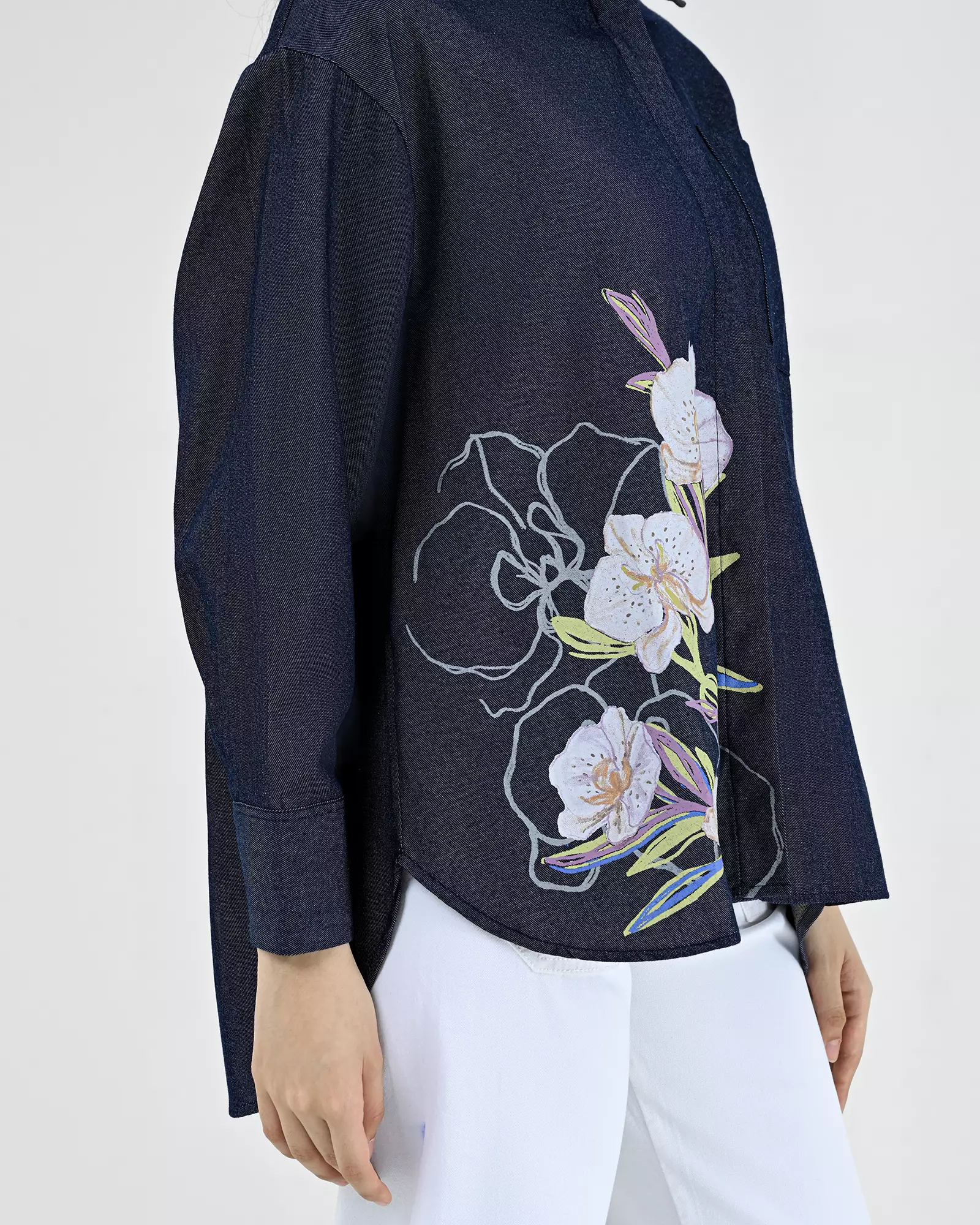 Geulis.id LULU SHIRT - Orchiddarkdenim