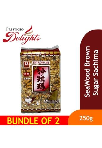 Prestigio Delights Seawoods Brown Sugar Sachima / Shat kek Ma 250g Bundle of 2 E7E4AES2024ABBGS_1