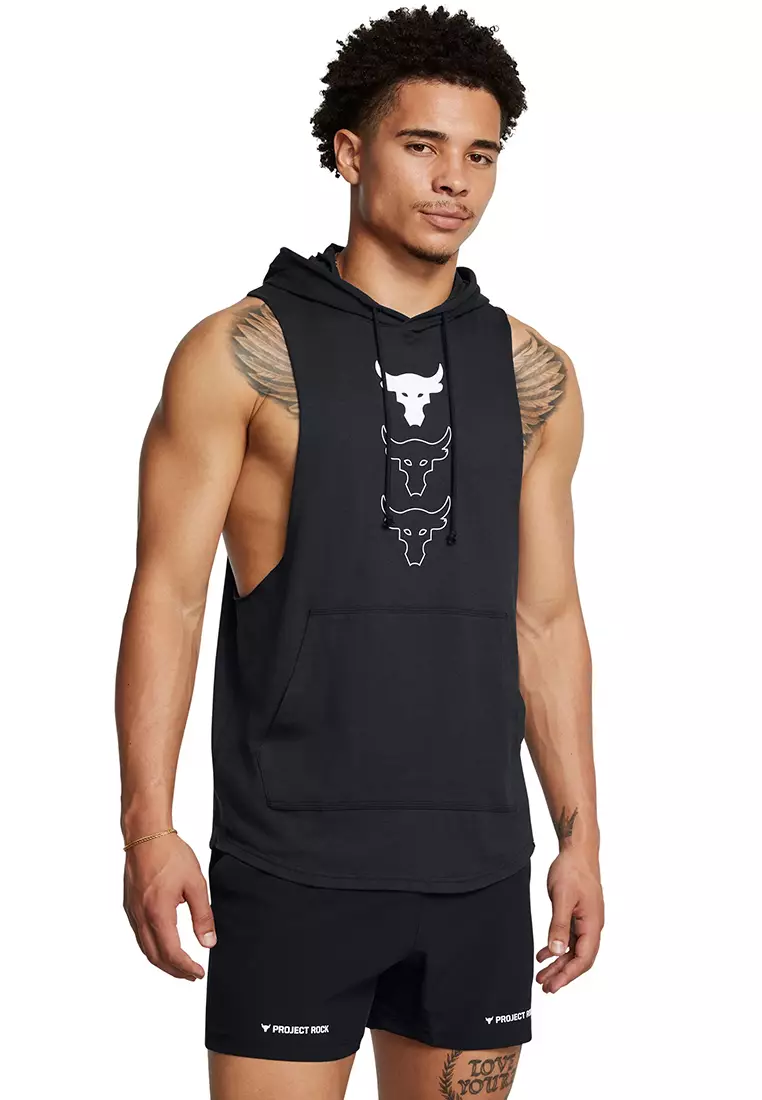 Under armour the rock sleeveless hoodie top