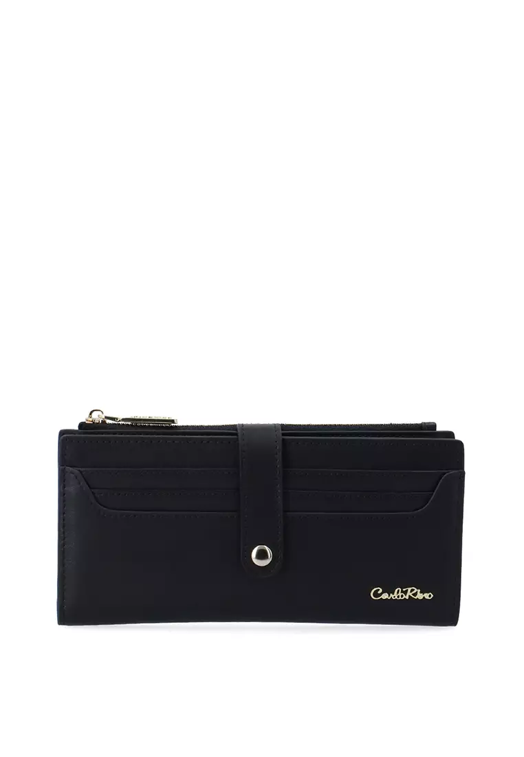 CR Long 2-Fold Wallet - Black