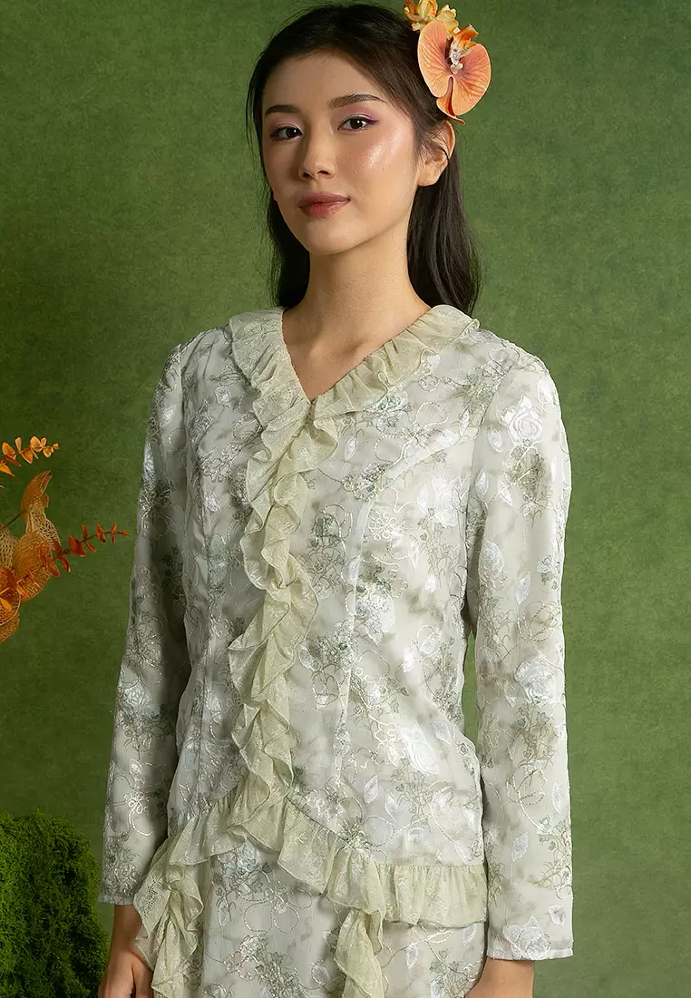 Katrina 荷葉邊馬來裝套裝