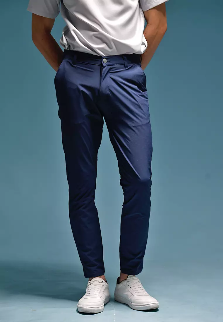 Celana Chinos Long Pants Nylon Stretch OXCON Navy