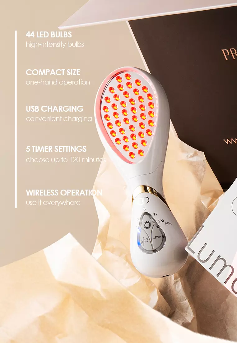 LumaGlow Red | LED Light Therapy Wand
