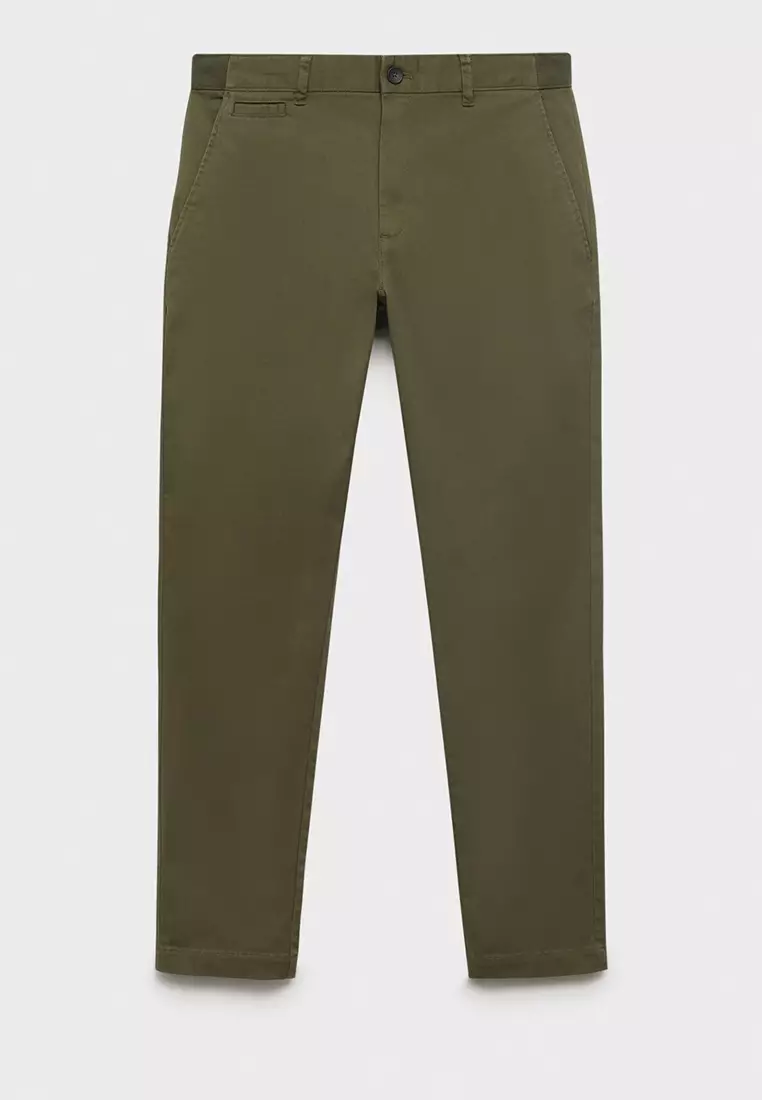 Prato Cropped Tapered Chino Trousers