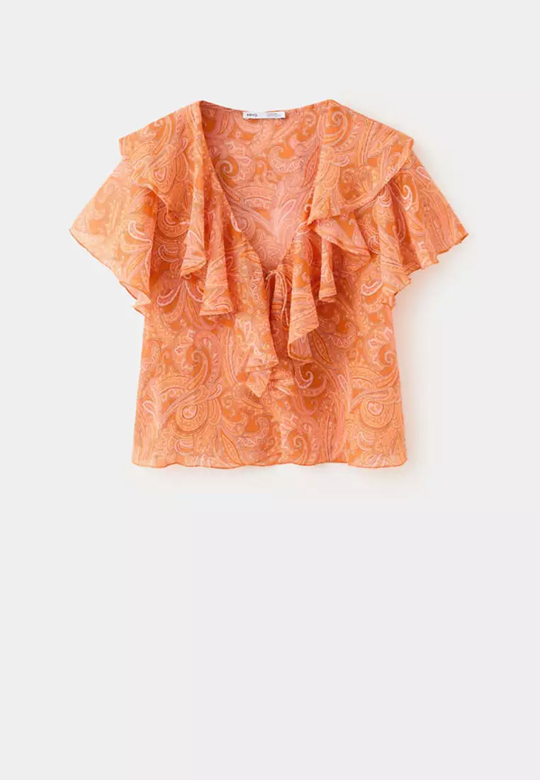 Ruffles Printed Blouse