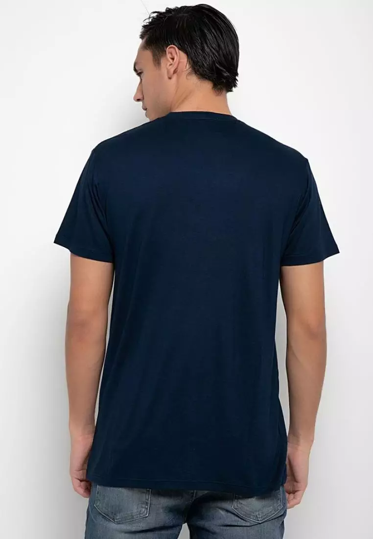 MTA69X  Men 2LInes Block Katakana Kaos Pria