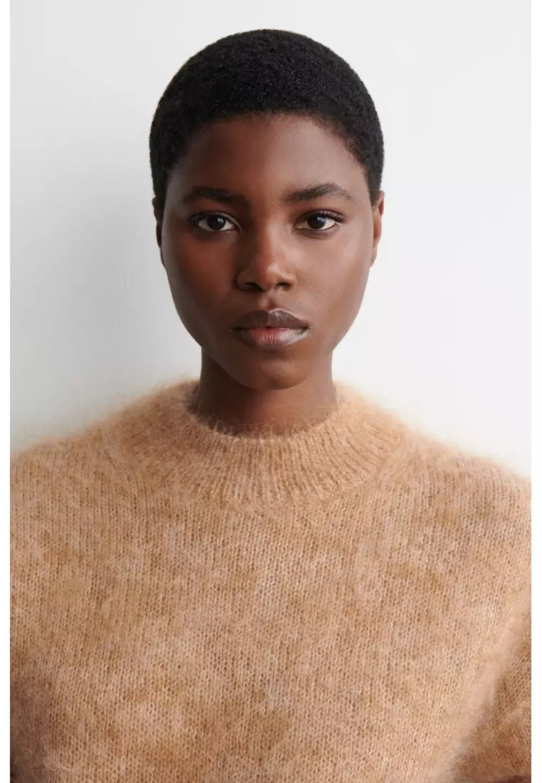 MOHAIR-WOOL CREW-NECK JUMPER