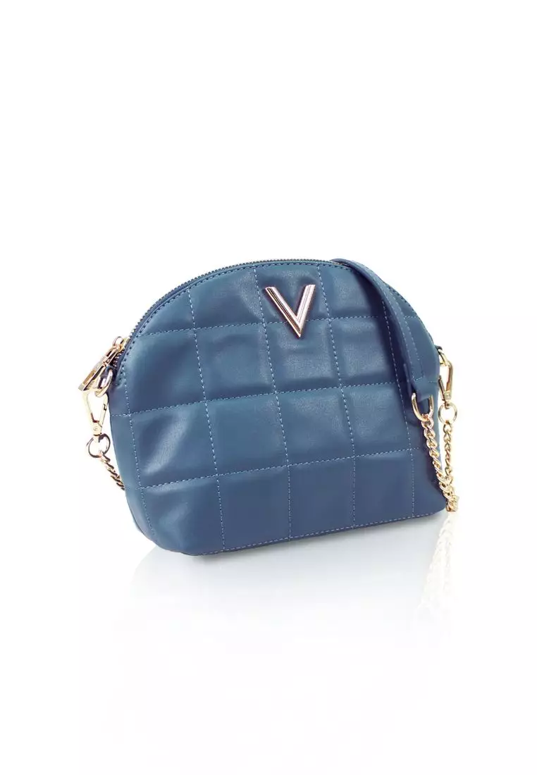 VOIR VOIR Half Moon Geometric Quilted Sling Bag GREEN 2024 Buy