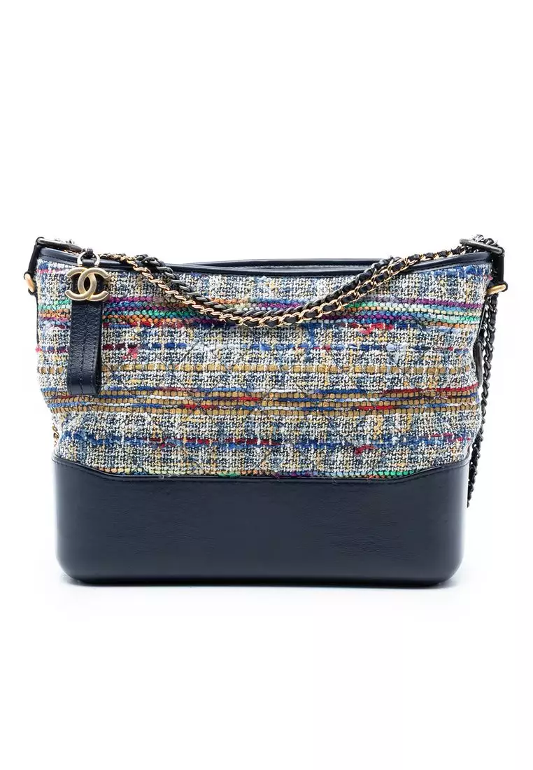 Chanel Pre-Loved Chanel Medium Tweed And Lambskin Gabrielle