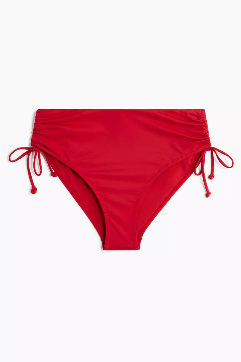 Drawstring-detail bikini bottoms