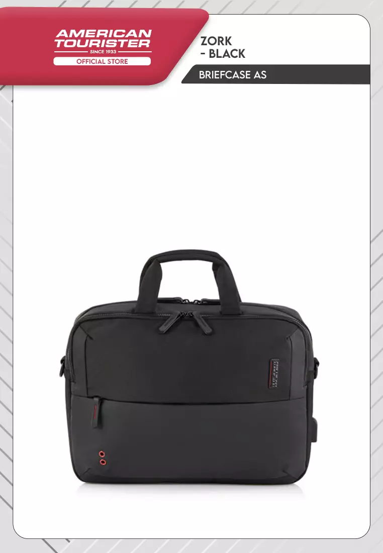 American Tourister Zork Briefcase AS - Black