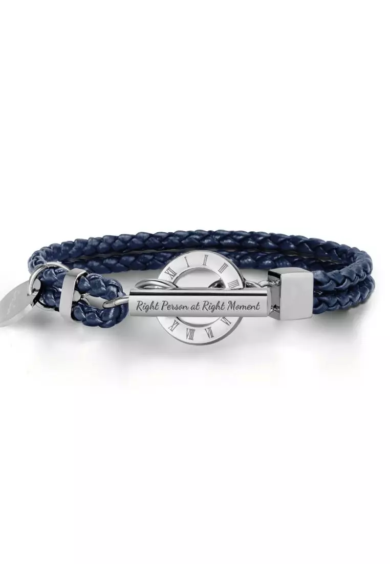 Buy Crudo Leather Craft La Memoria Double Woven Leather Bracelet
