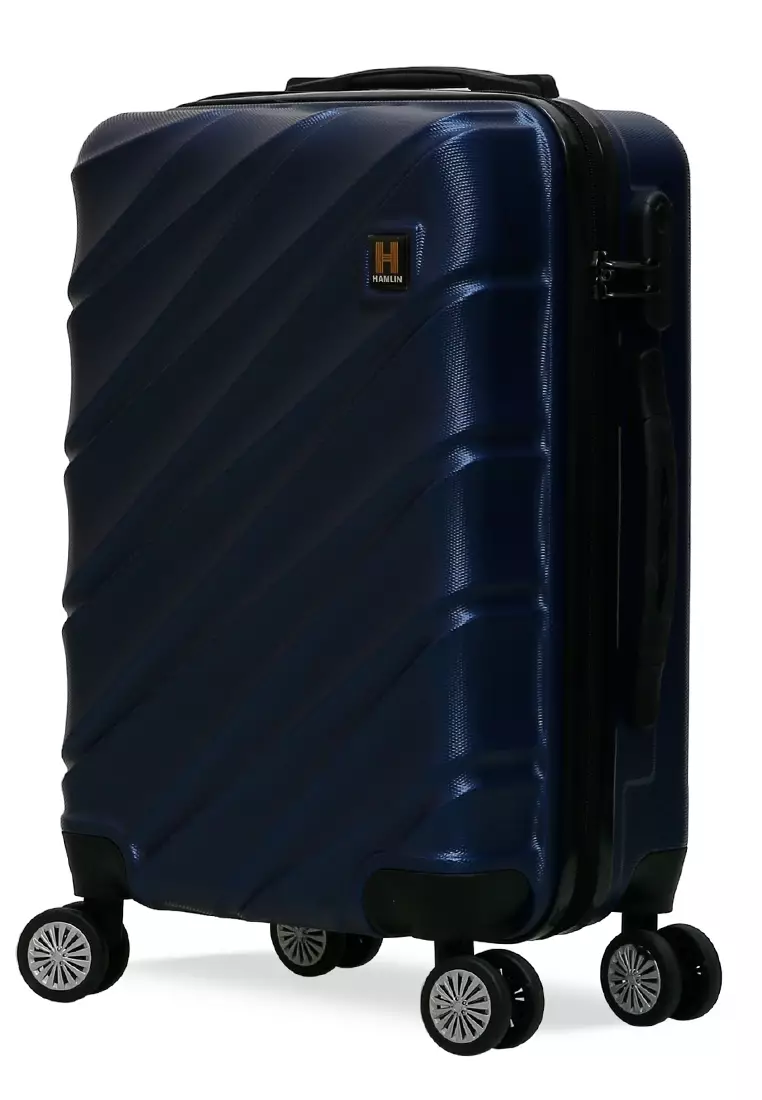 Carlton Koper Cabin Hardcase Unisex Size 20Inch Suitcase Combination Lock Large Compartment Material ABS+PVC Coated ORIGINAL - Navy