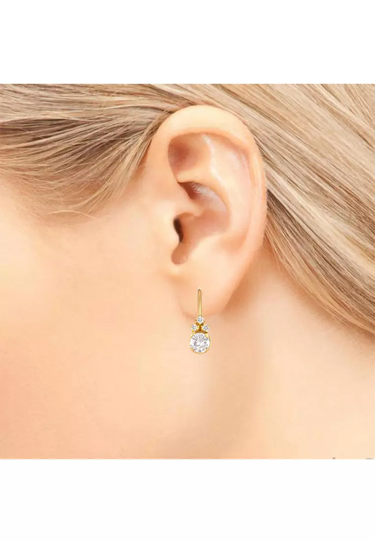 Gold 2025 diamond earrings