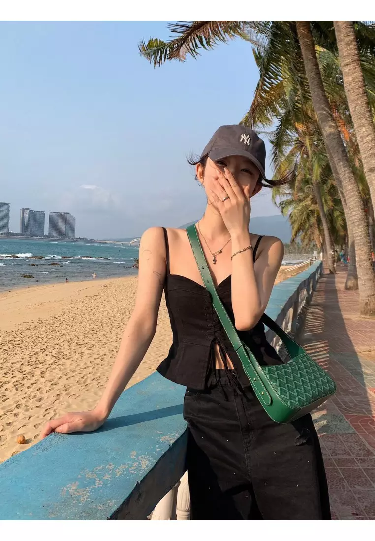 EMO - Dog Tooth side trunk Bag - Green