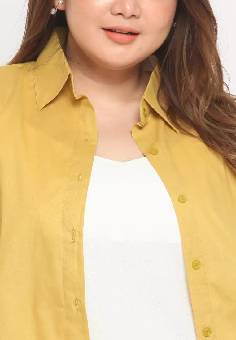 Plus Size Shirt Ye-Ri Mustard