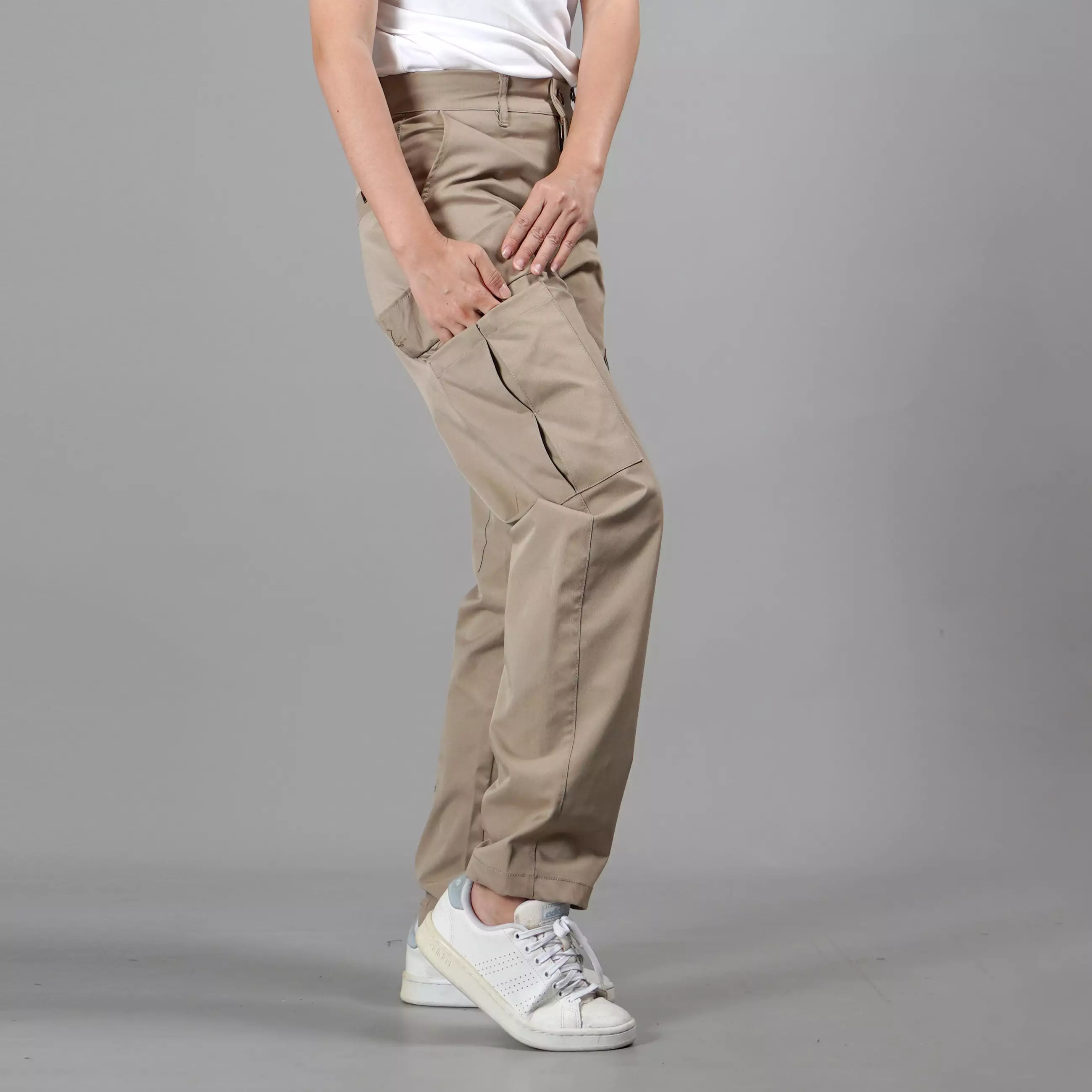 RAYSA Celana Panjang Wanita Celana Cargo Wanita Celana Wanita -  BEIGE