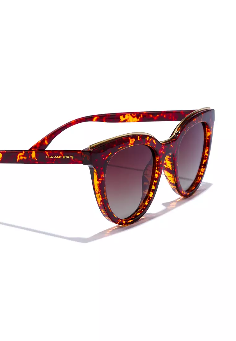HAWKERS Bella Polarized Carey Brown Sunglasses For Men And Women, Unisex. Official Product Designed In Spain