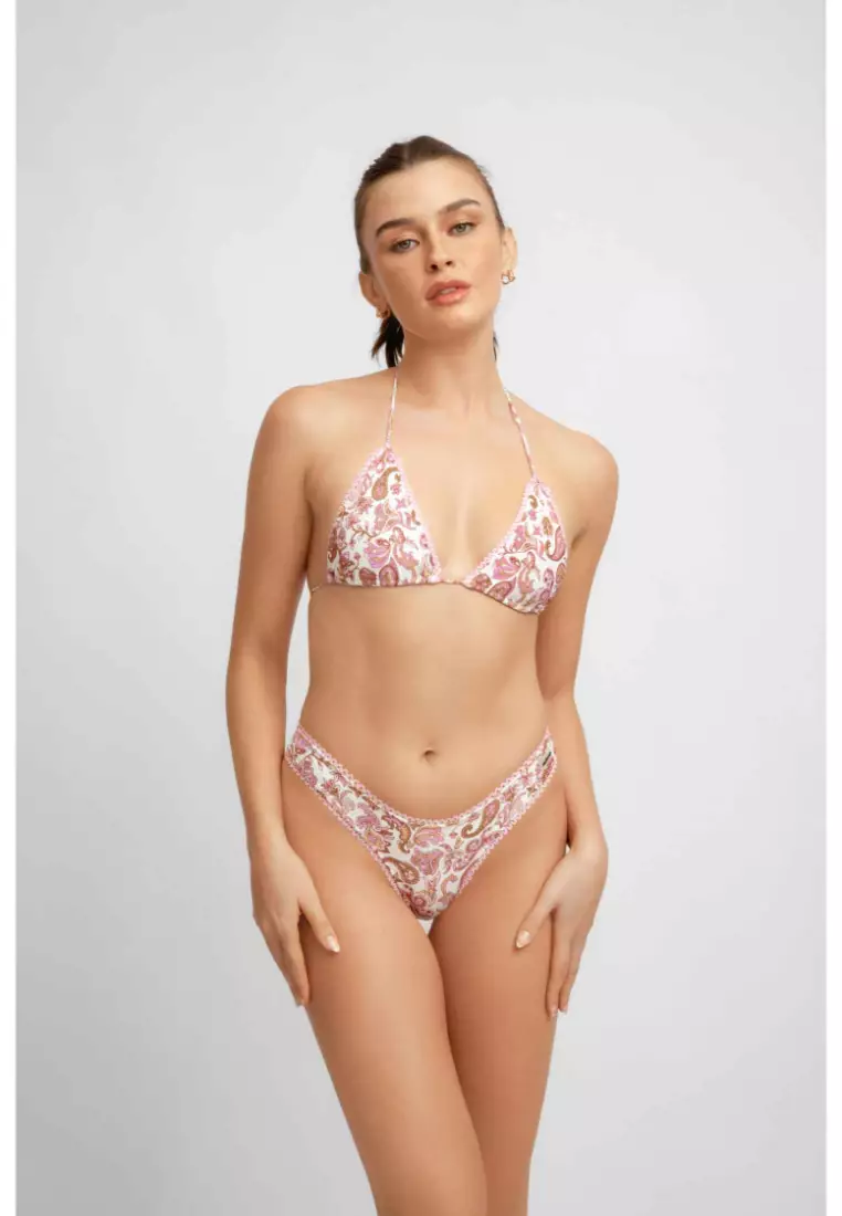 Martini Triangle Bikini Top / Desert Rose