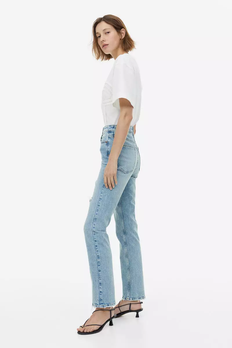 Buy H&M Vintage Straight High Jeans 2024 Online | ZALORA Philippines