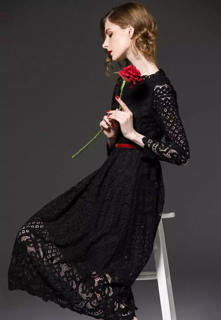 Full sleeve one discount piece dress online