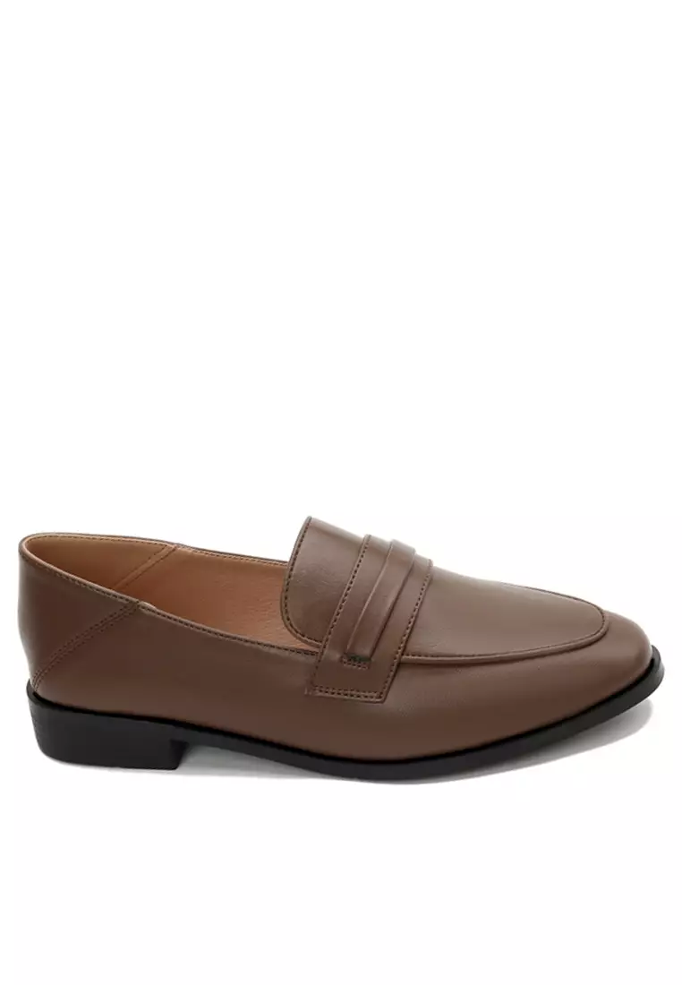 Synthetic leather hotsell loafers