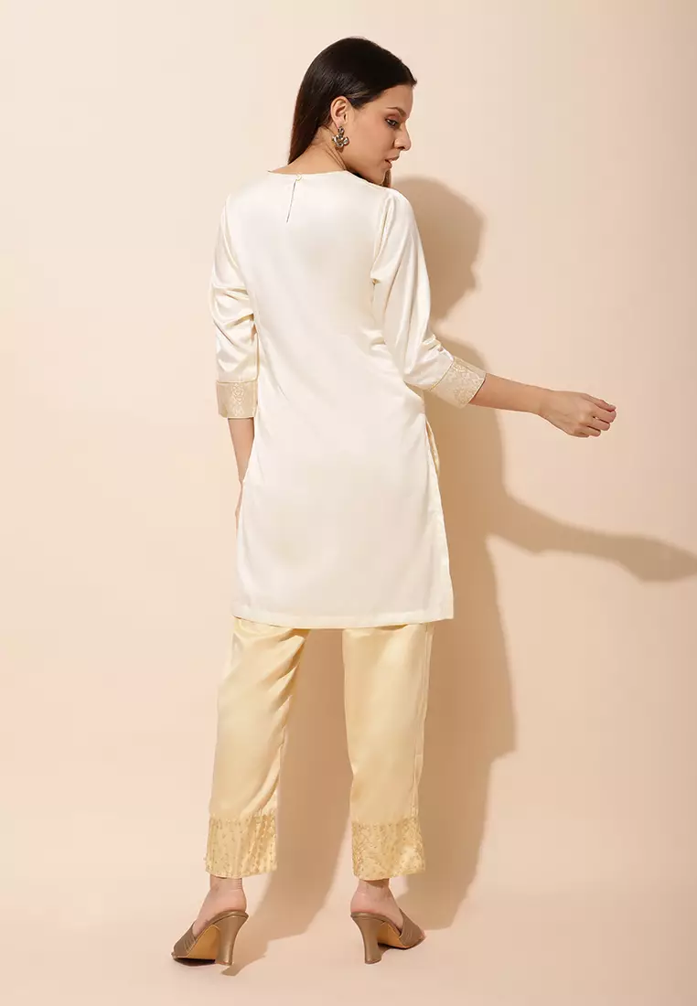 Chanira Festive Afreen Tunic-Ivory