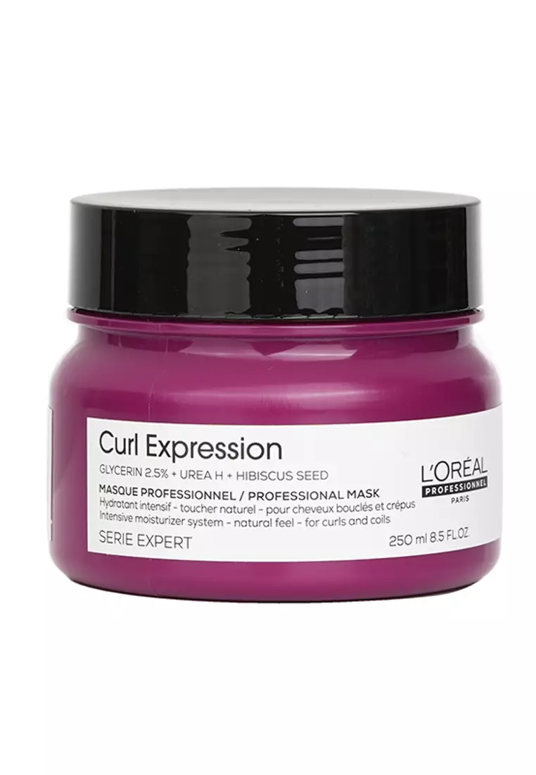 L'ORÉAL - Serie Expert Curl Expression Glycerin 2.5% + Urea H + Hibiscus Seed Professional Mask 250ml