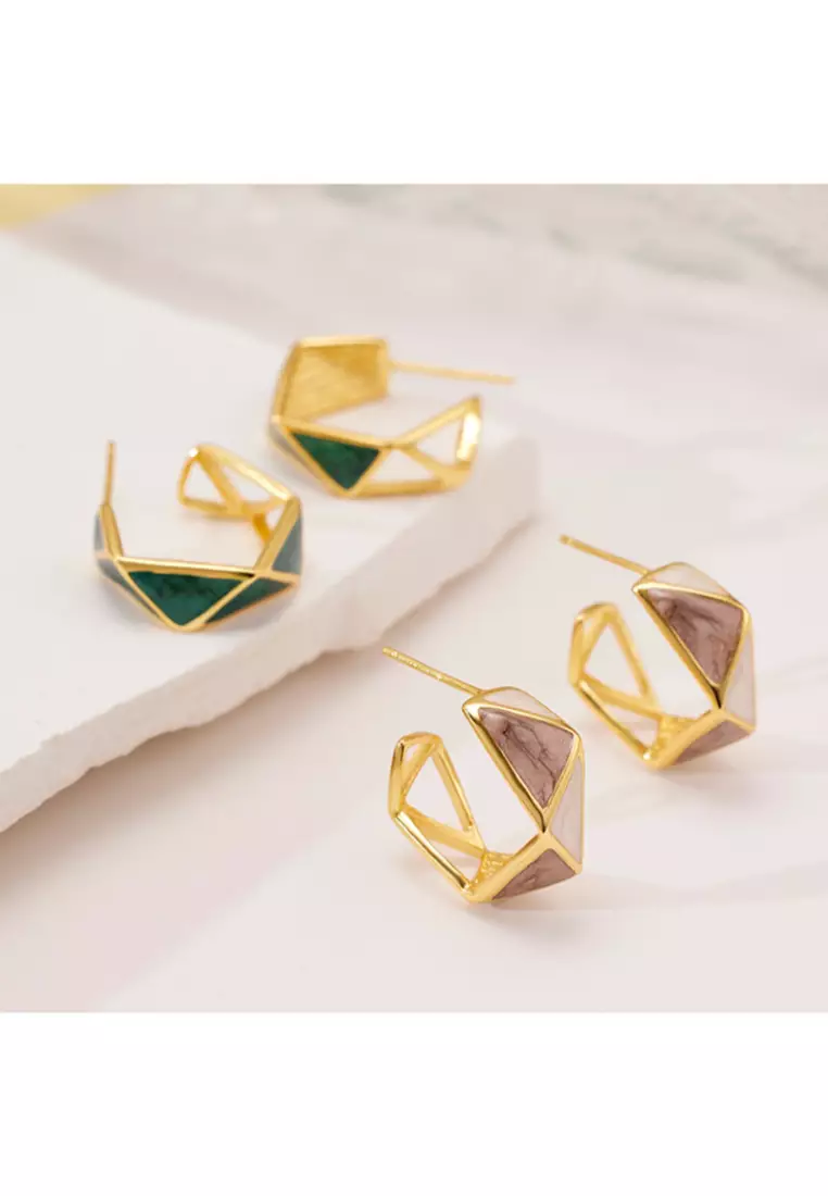 Buy Lara New S925 Sterling Silver Stud Earrings with Style and