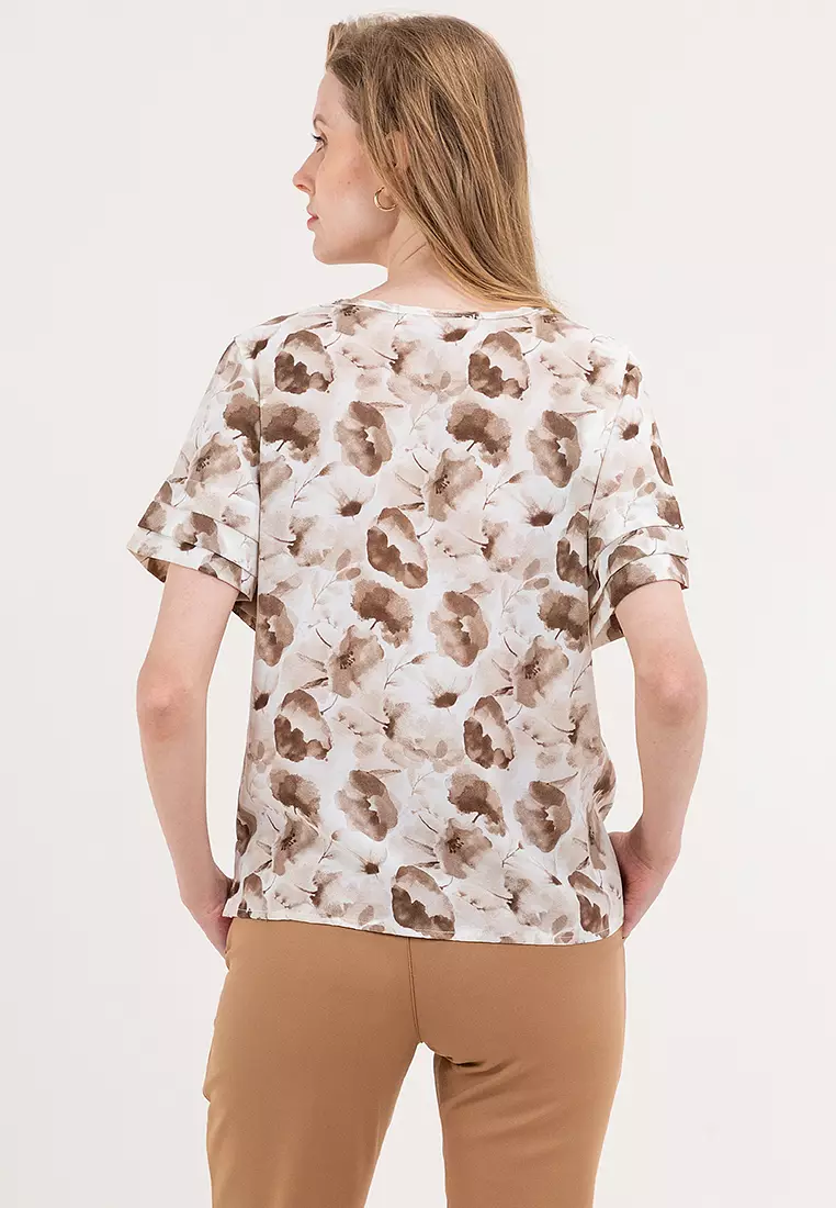 Liberty Pleated Sleeves Blouse