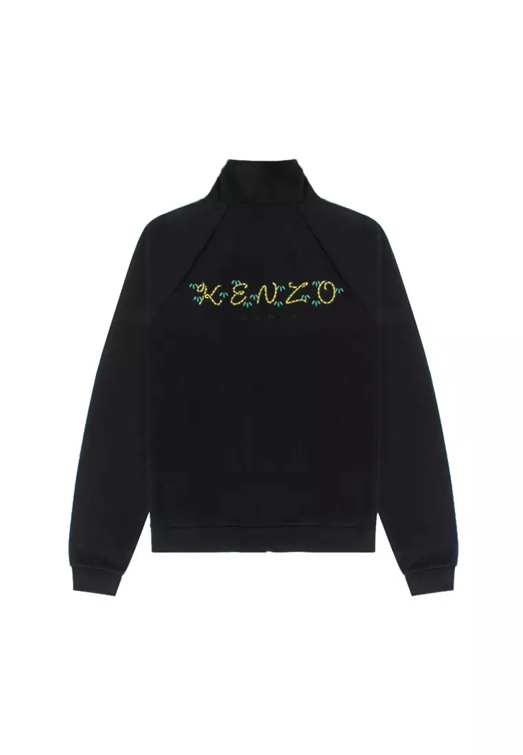 KENZO × Nigo co branded 22FW tiger tail series men's embroidered Logo zipper stand collar jacket jacket FC65BL7904IP