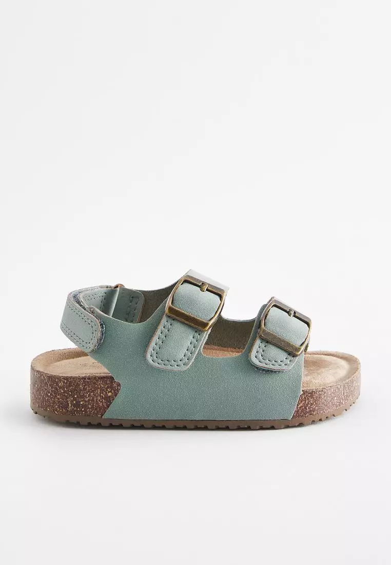 Foam double buckle sandals clearance