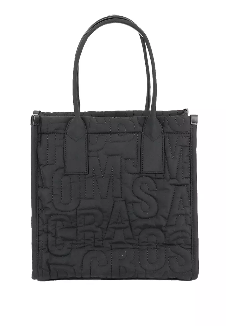 Buy Marc Jacobs Large Quilted Logo Nylon Tote Black