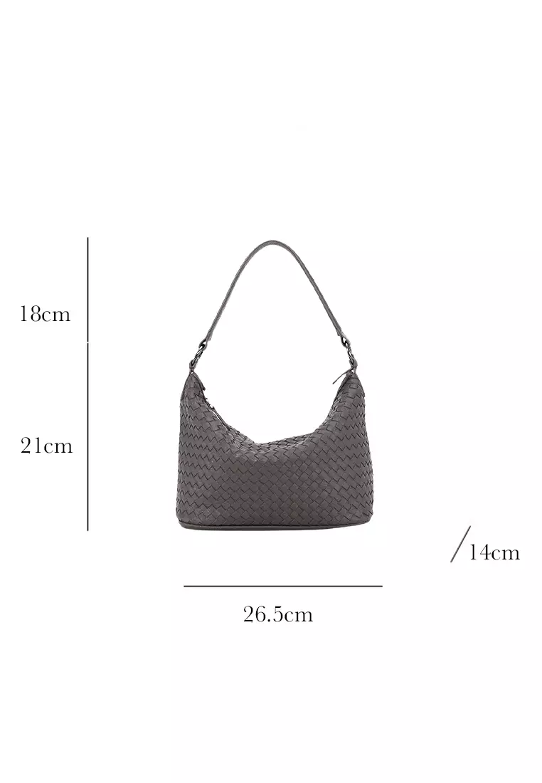 Faux Leather Woven Hobo Bag CX-B707