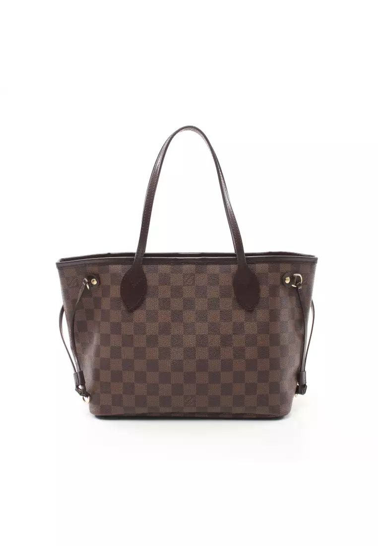 LOUIS VUITTON Never full PM Damier WomenTote Bag Brown