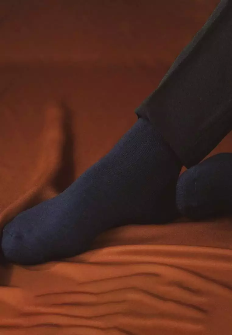 Socks Kaos Kaki Formal Panjang Pria Kerja Navy Formal Socks