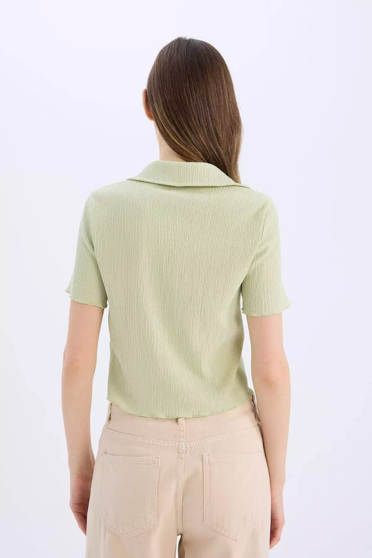 Cool Fitted Wrap Short Sleeve Shirt D4520Ax25Sm