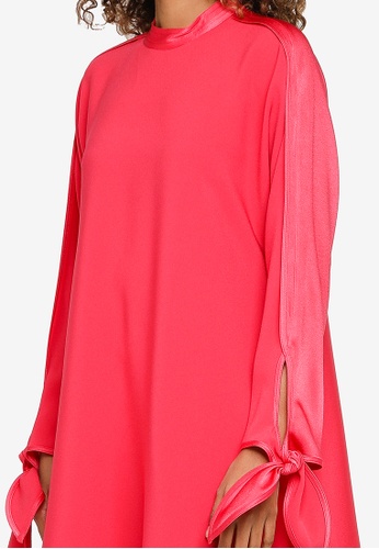 Buy ck Calvin Klein Satin Back Crepe Dress 2023 Online | ZALORA Singapore