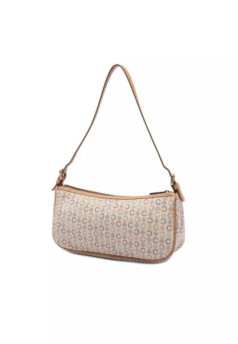 Pre-Loved Celine C Macadam Canvas Shoulder Bag