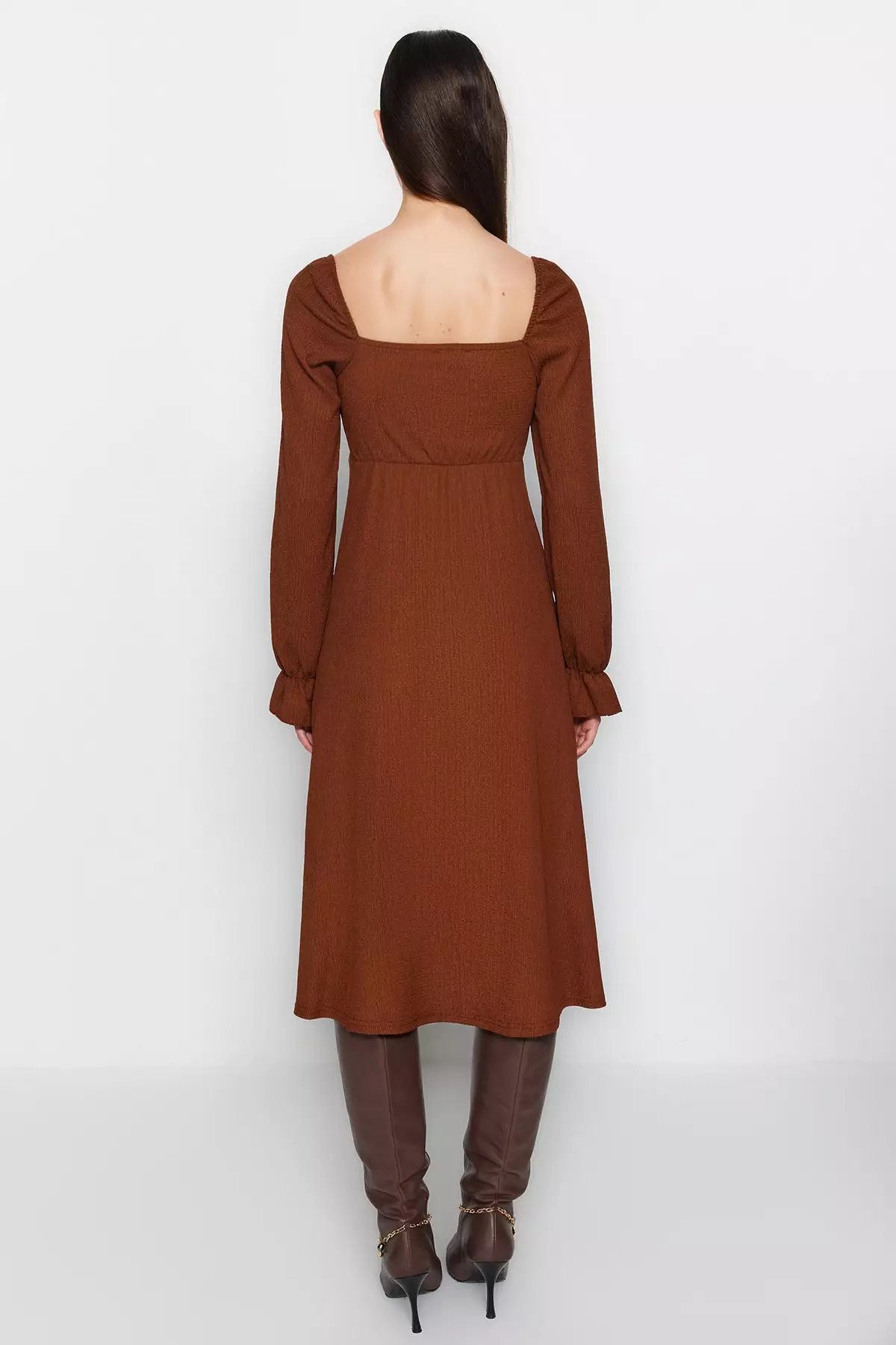 Flowy Slit Midi Dress