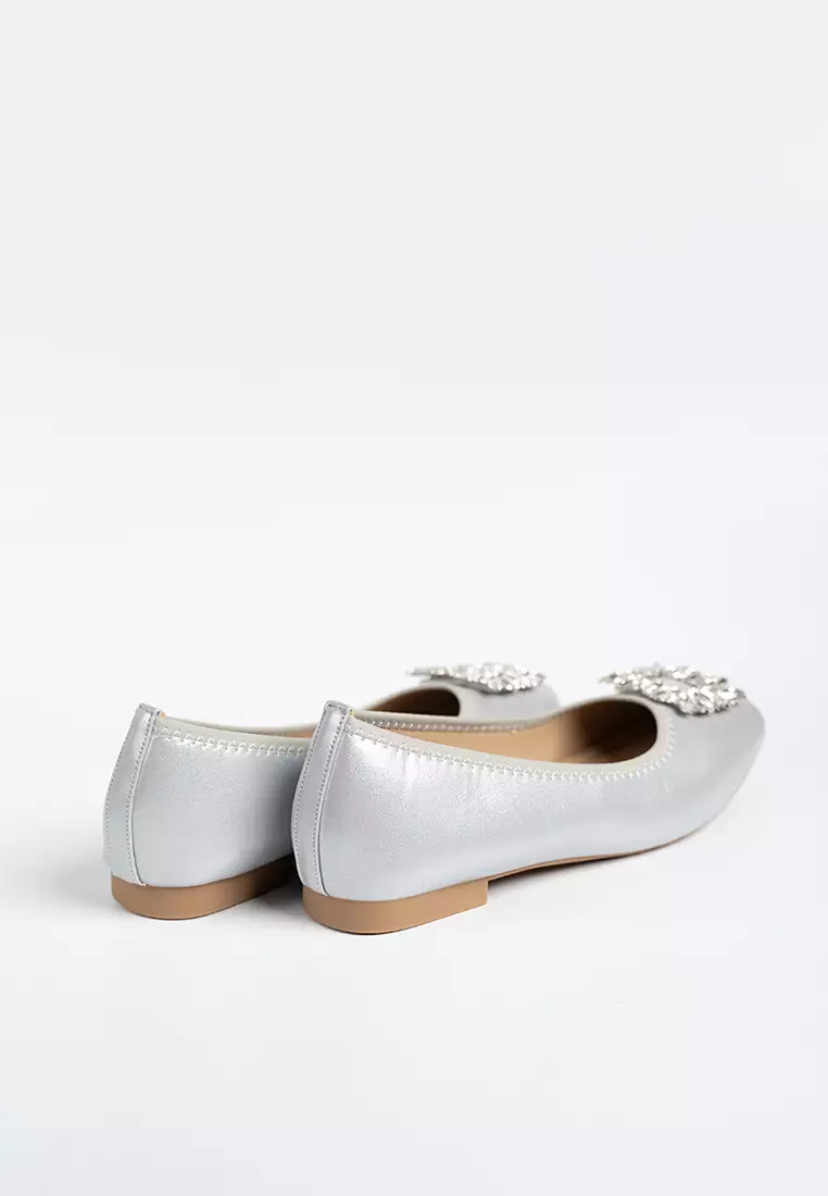 Agness Rhinestone Ballerina Flats