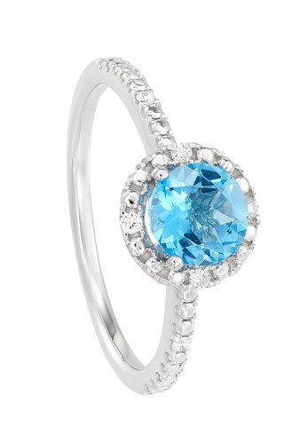 HABIB 金色 HABIB Albion Blue Topaz Diamond Ring E5BD3AC0B72B8CGS_1