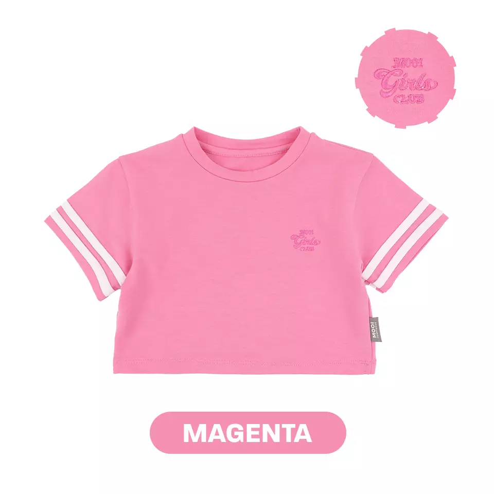 Mooi Kaos Anak Perempuan Gladys Top - Magenta