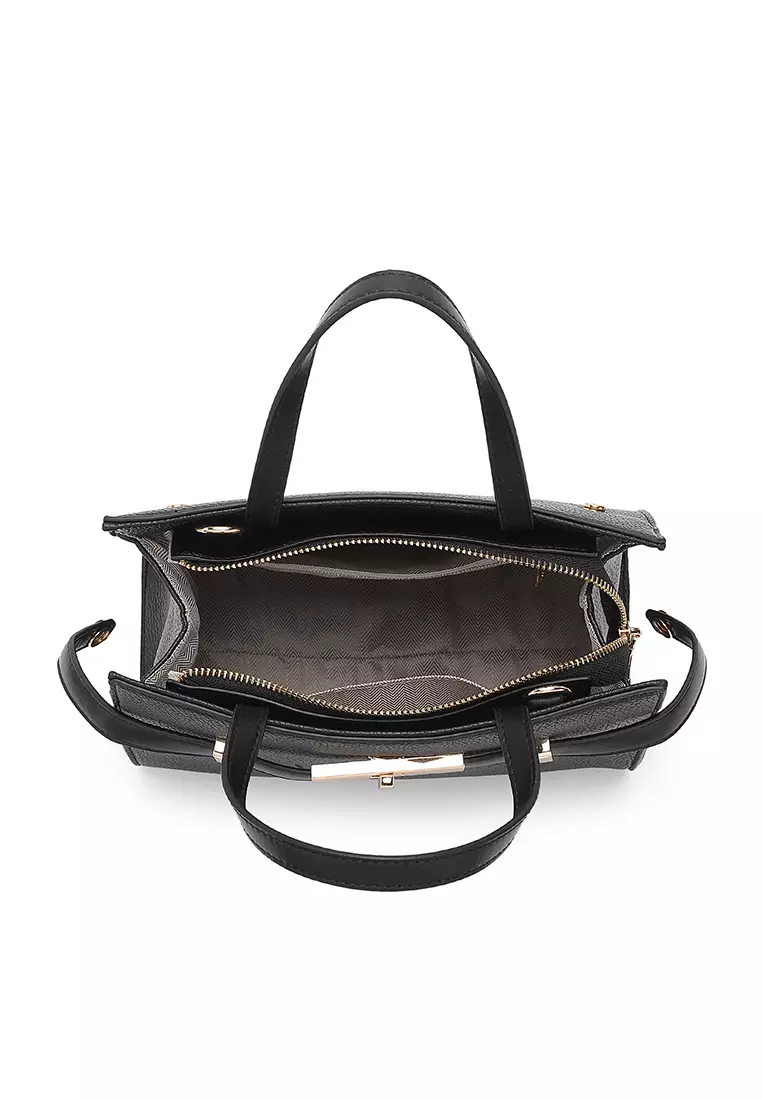 Women's Top Handle Bag / Sling Bag / Crossbody Bag / Shoulder Bag (Tas Tangan Wanita / Tas Selempang Wanita / Tas Bahu Wanita) - Hitam