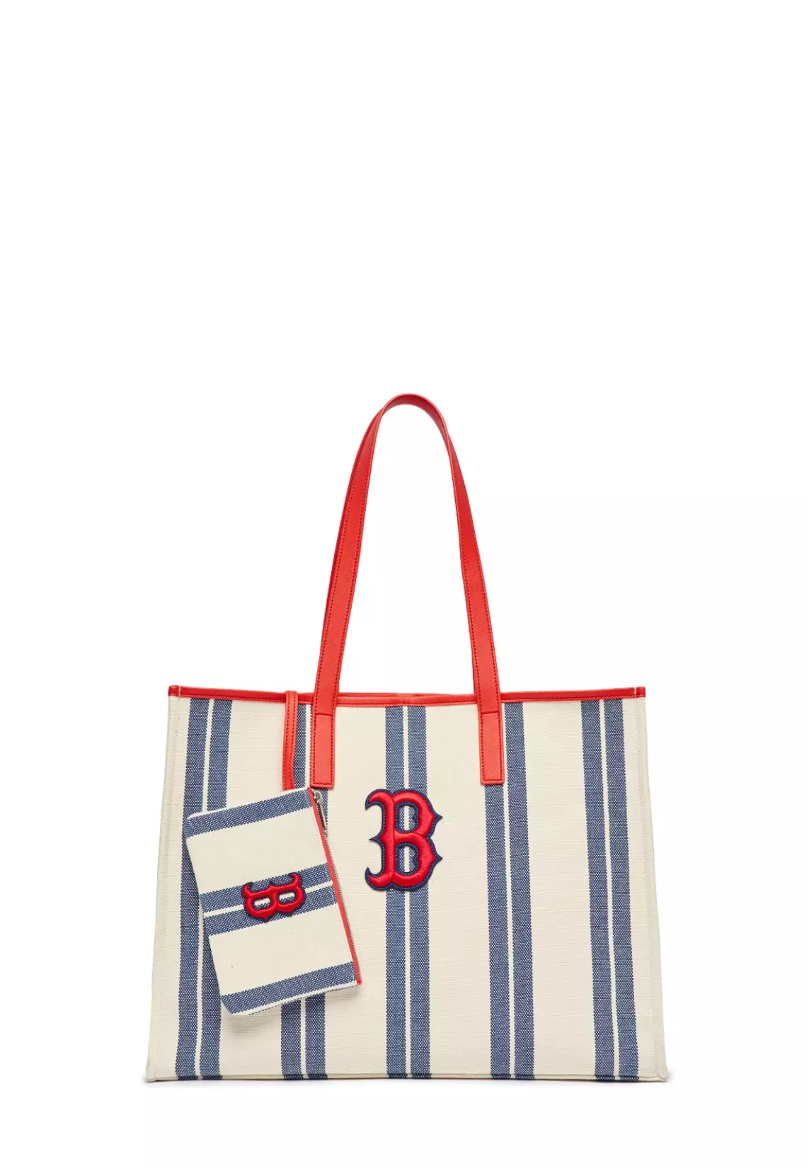 MLB Korea - Big Classic Monogram Jacquard Large Hobo Bag Boston Red Sox