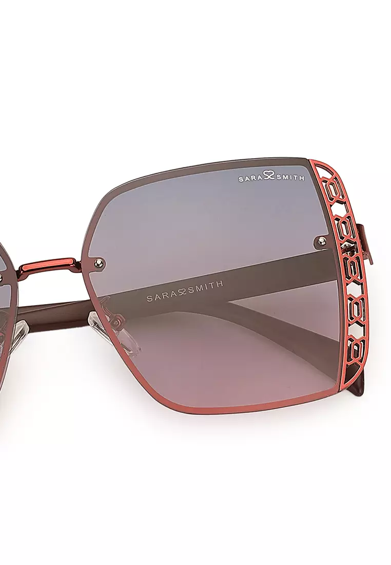 Unisex Polarized Oversized Sunglasses (Kacamata Hitam) - Merah