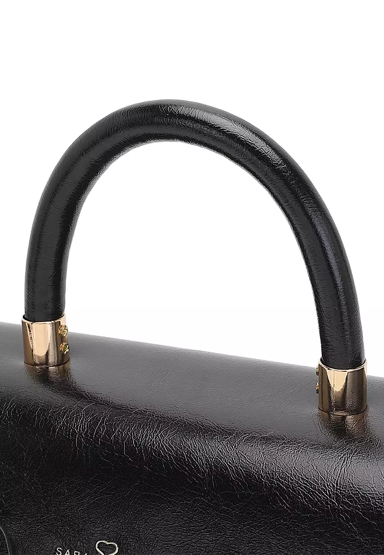 Women's Top Handle Bag / Sling Bag / Crossbody Bag / Shoulder Bag (Tas Tangan Wanita / Tas Selempang Wanita / Tas Bahu Wanita) - Hitam
