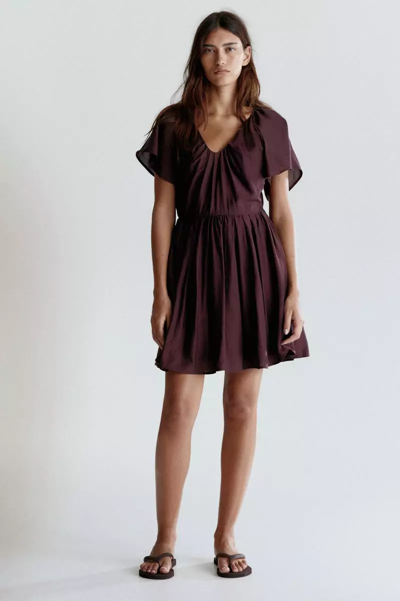 Flared-skirt dress